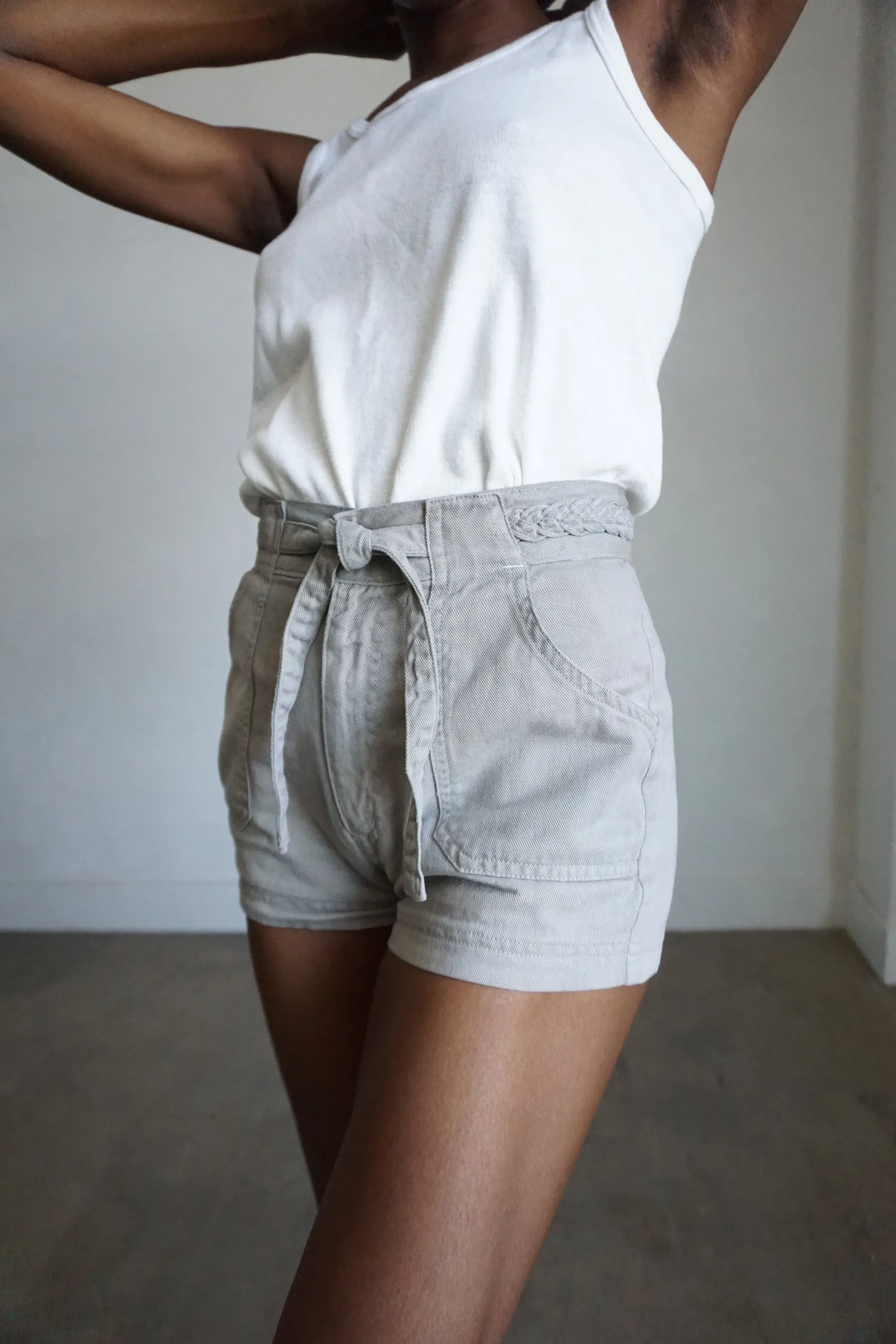 70s Braided Waist Band Shorts