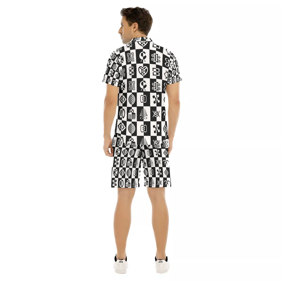 ADINKRA Men's Short Sleeve Shirt Sets