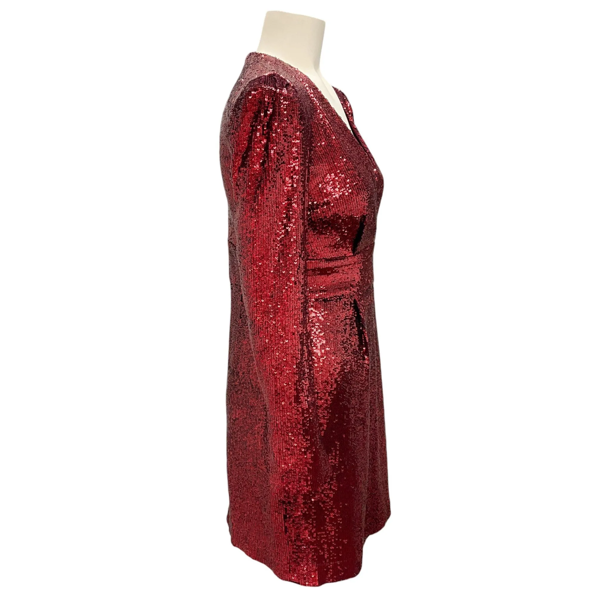 A.L.C. Bordeaux Sequined Mara Dress