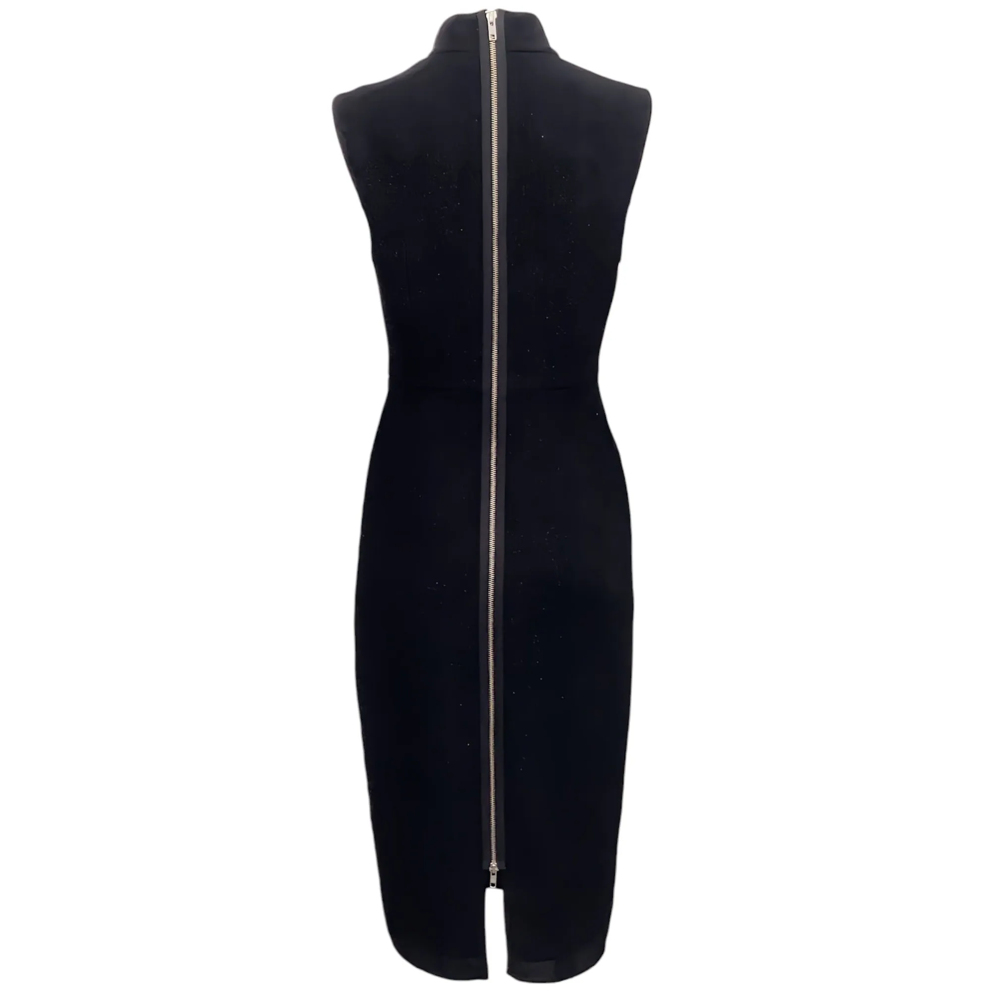 Alex Perry Black Shimmer Sleeveless Dress