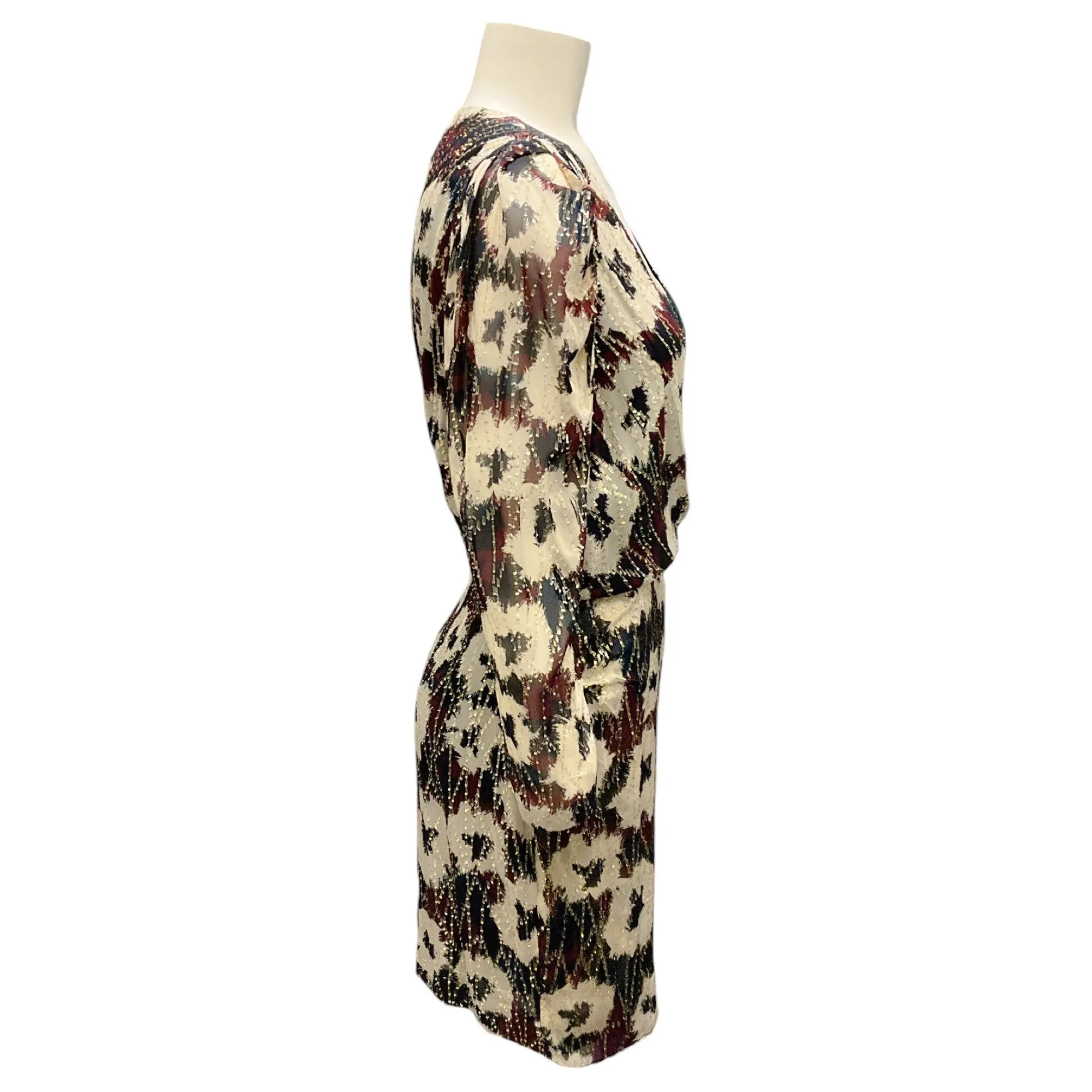 ba&sh Ecru Multi Kivy Dress