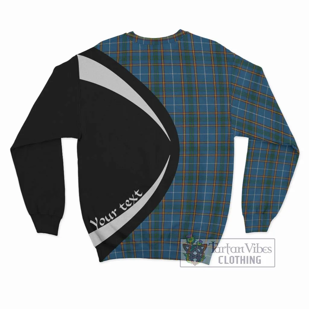 Bain Tartan Sweatshirt with Family Crest Circle Style
