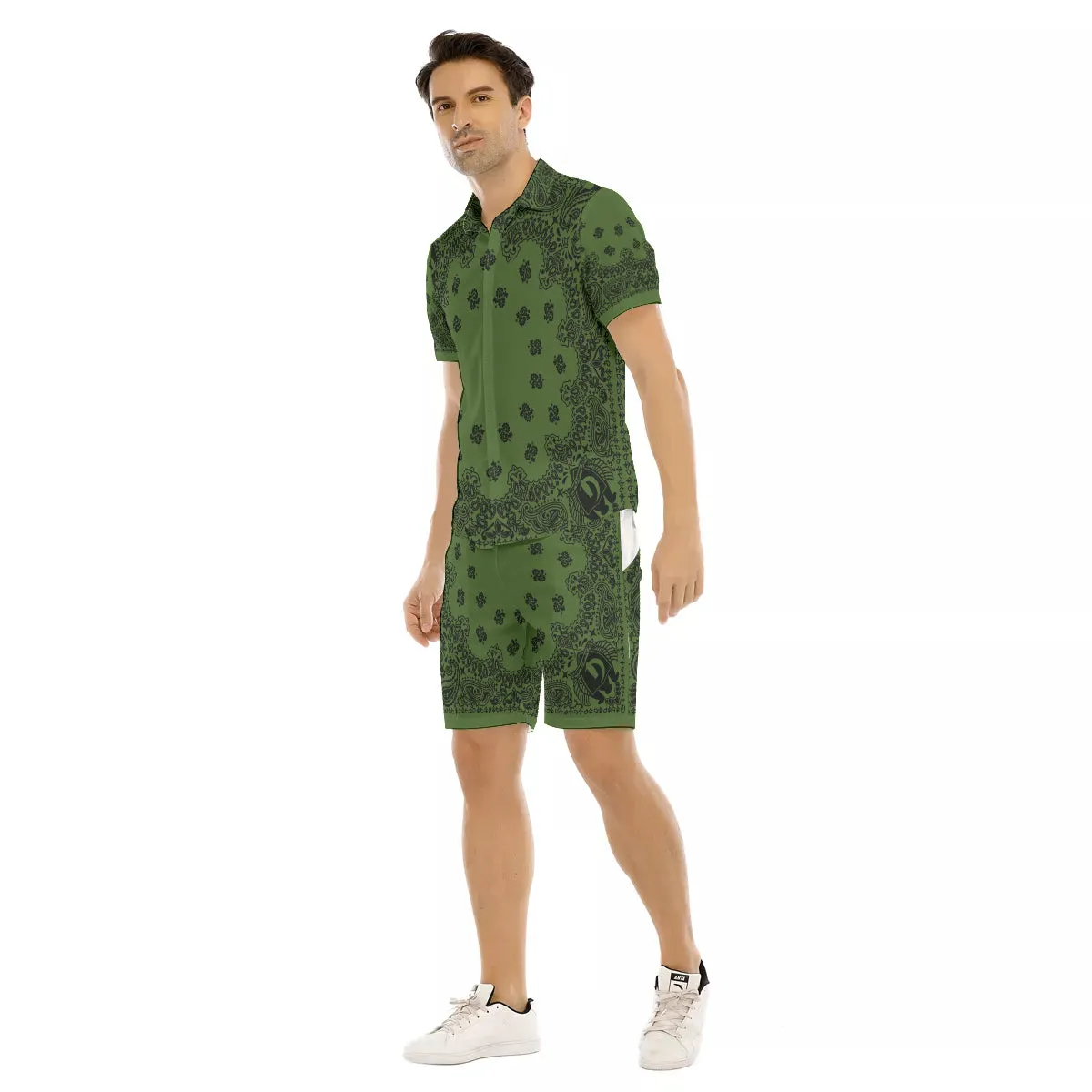 BANDANA KAKI Men's Short Sleeve Shirt Sets