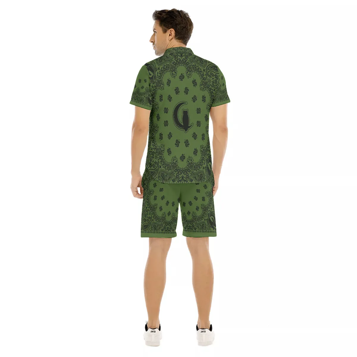 BANDANA KAKI Men's Short Sleeve Shirt Sets
