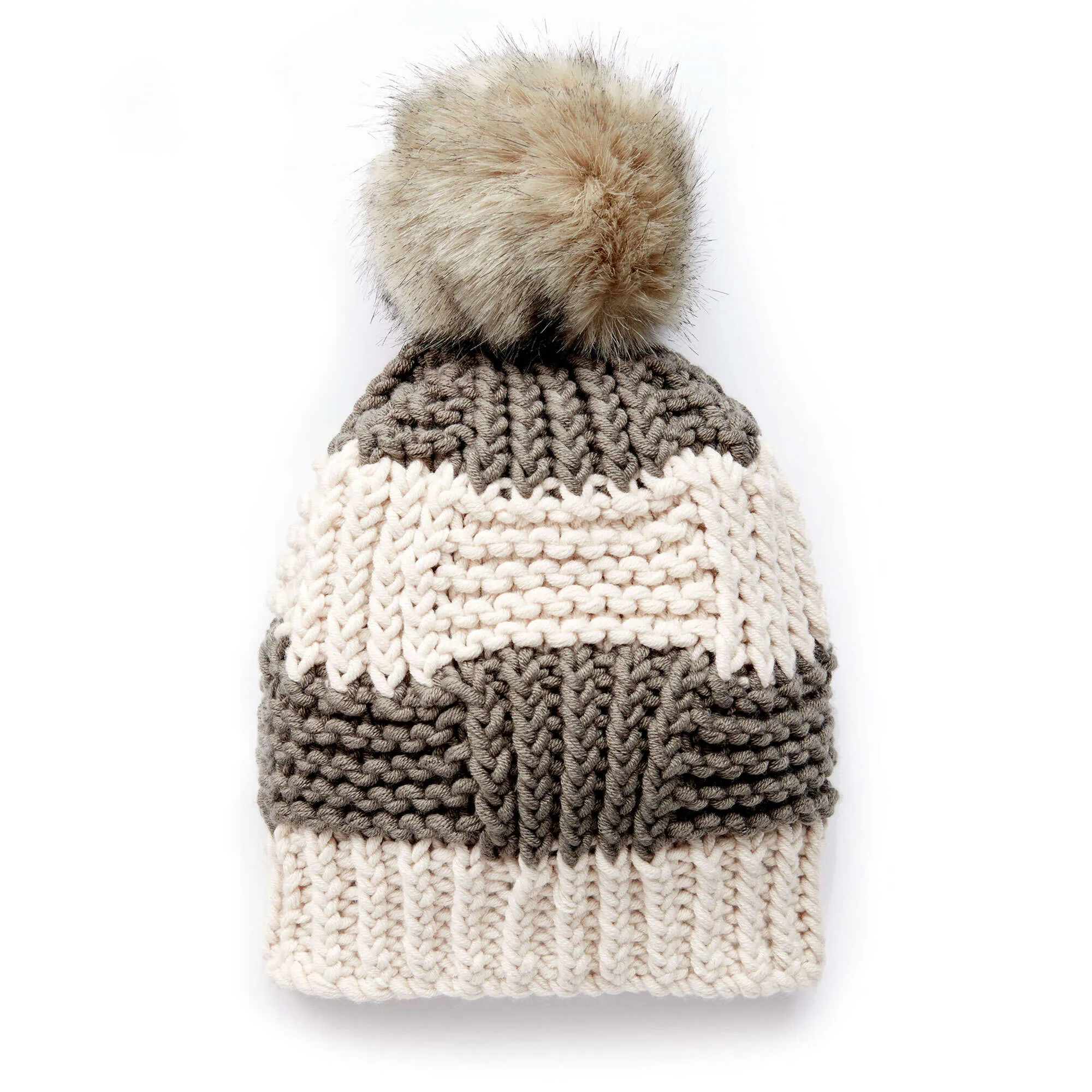 Bernat Box Stitch Knit Hat