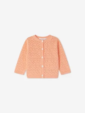 Bonpoint Baby Girls Clayel Cardigan in Orange