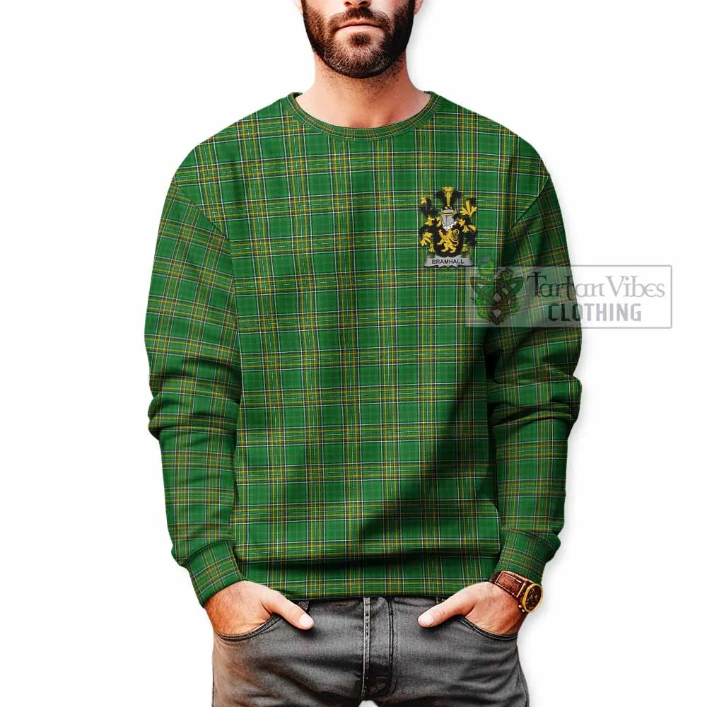 Bramhall Irish Clan Tartan Sweatshirt with Coat of Arms