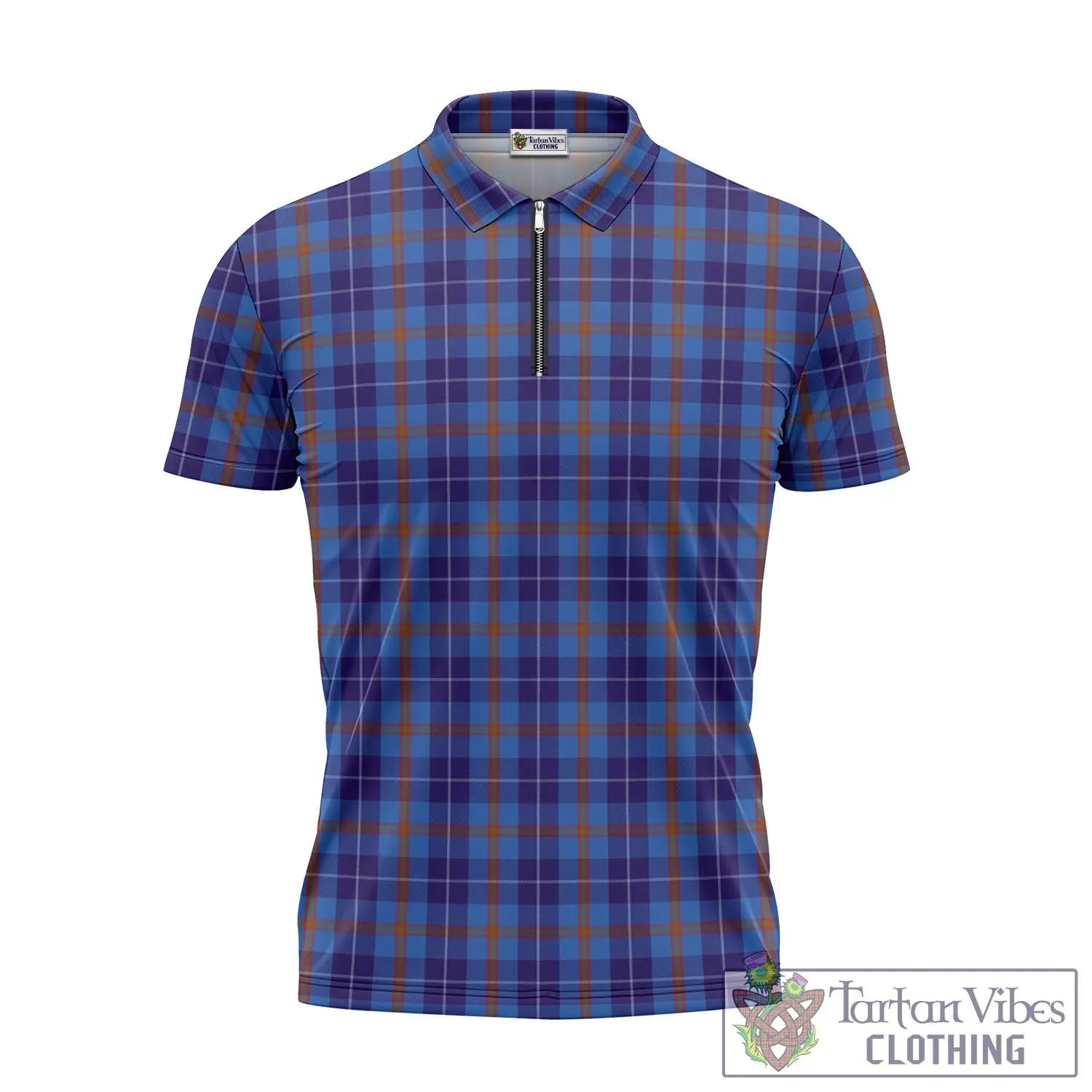 Bryson Tartan Zipper Polo Shirt