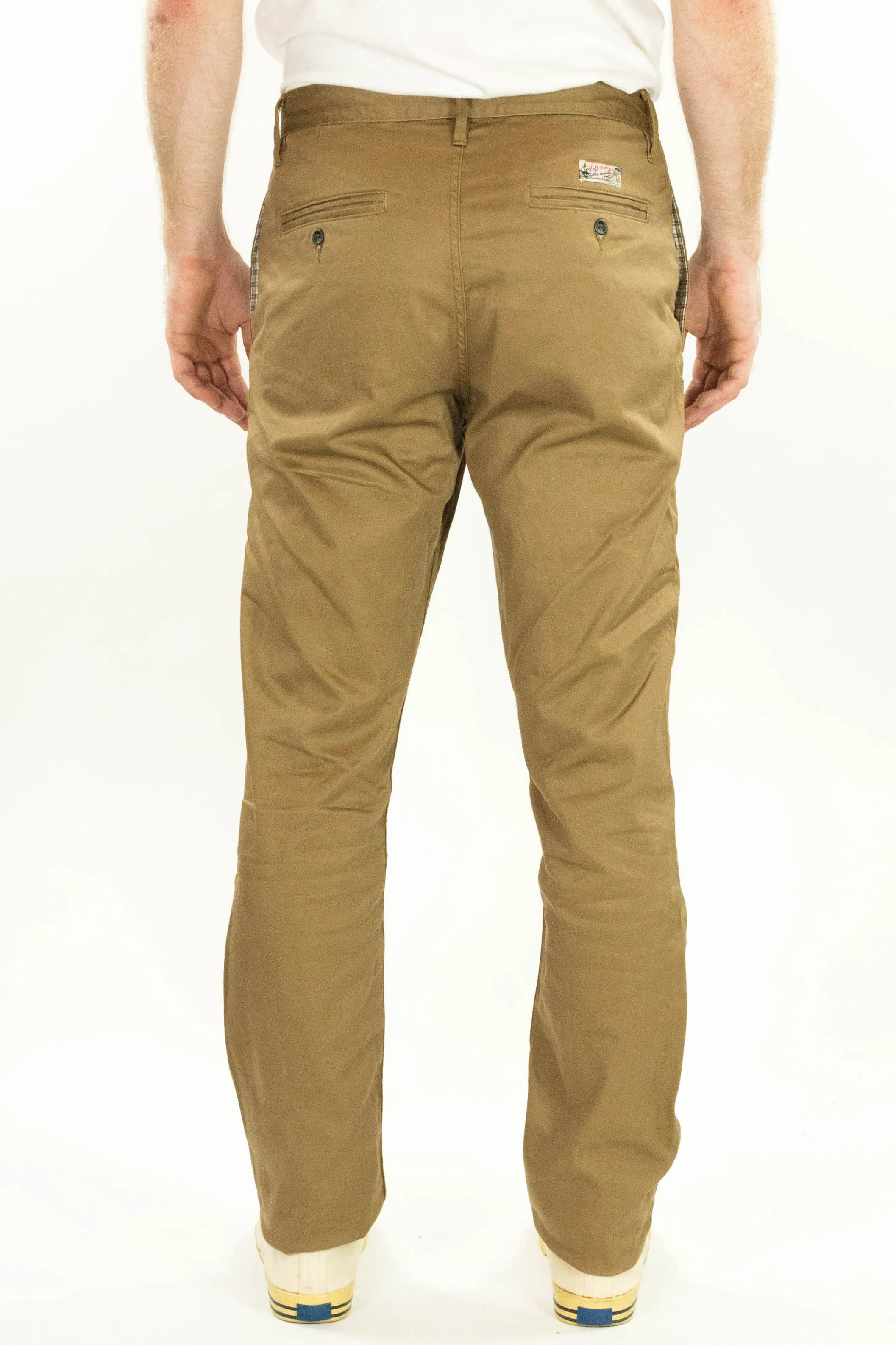 Coal Miner Dark Khaki 9 oz Japanese stretch sateen twill