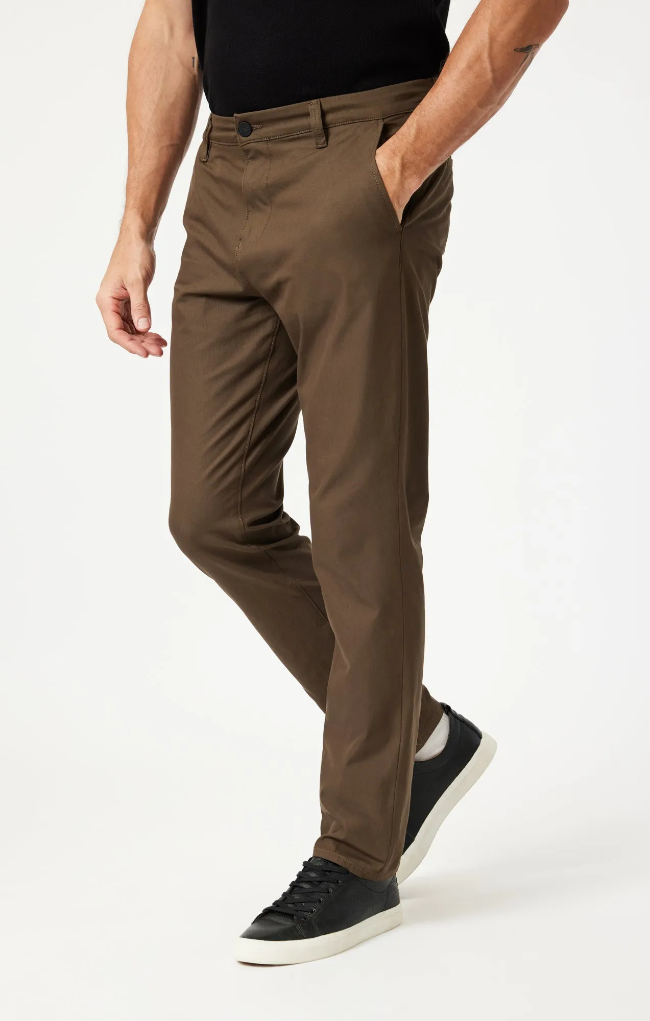 DAWSON STRAIGHT LEG CHINO IN KHAKI TRUE MOVE