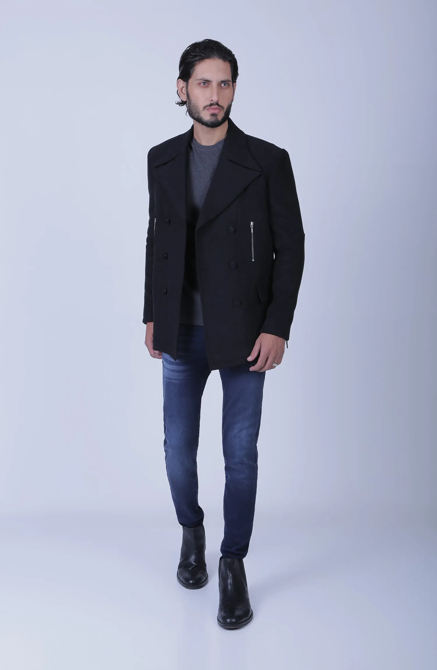 Double Breasted Peacoat