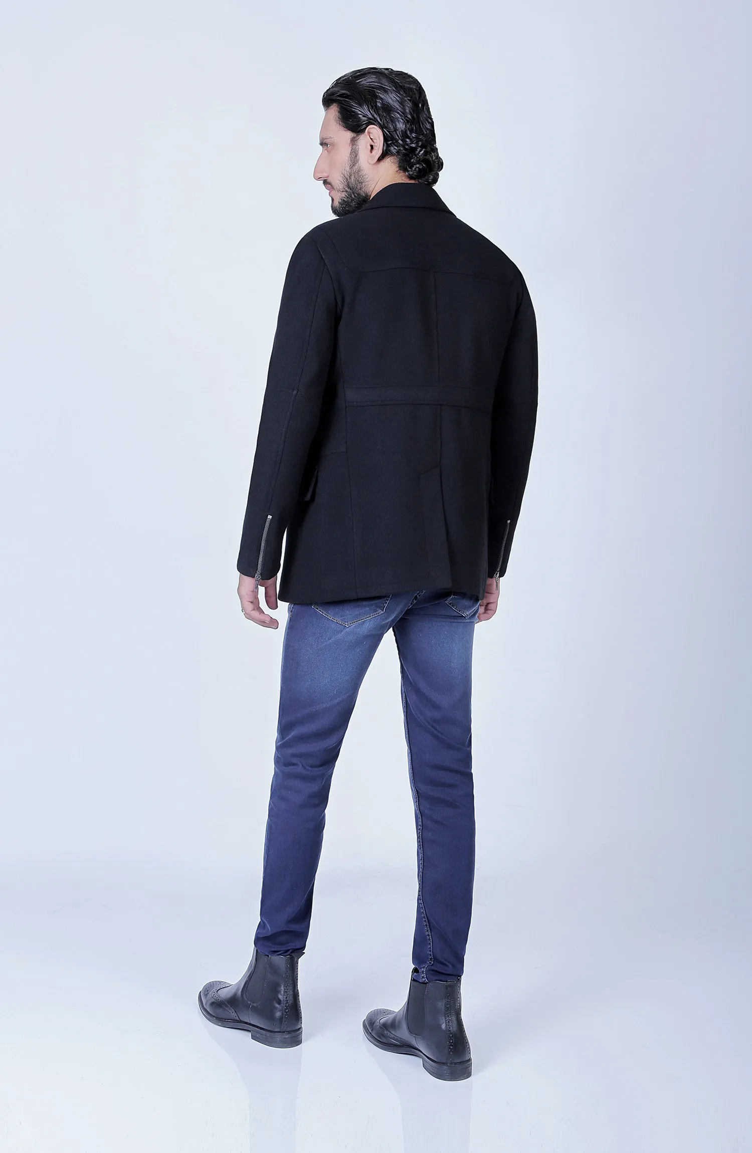 Double Breasted Peacoat