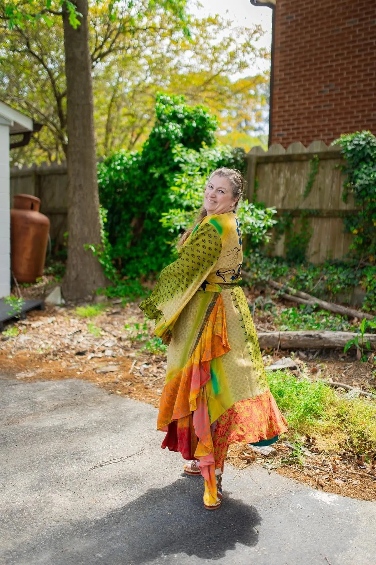 Flourish Wrap Dress #152 by Kantha Bae