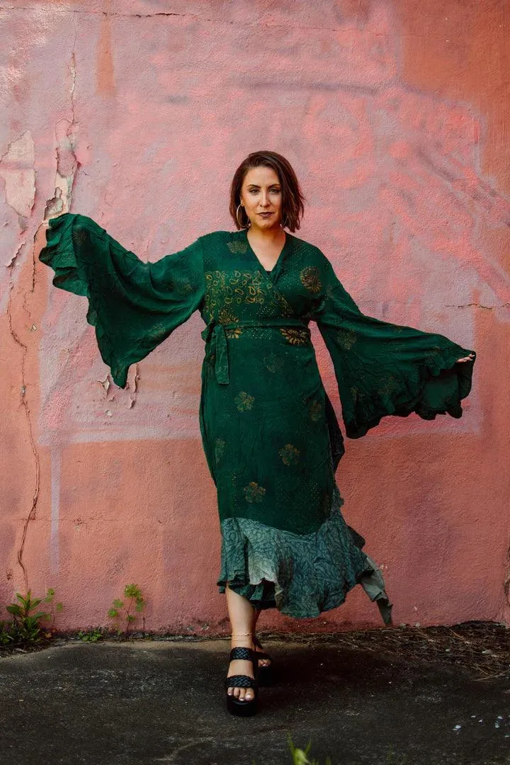 Flourish Wrap Dress #152 by Kantha Bae