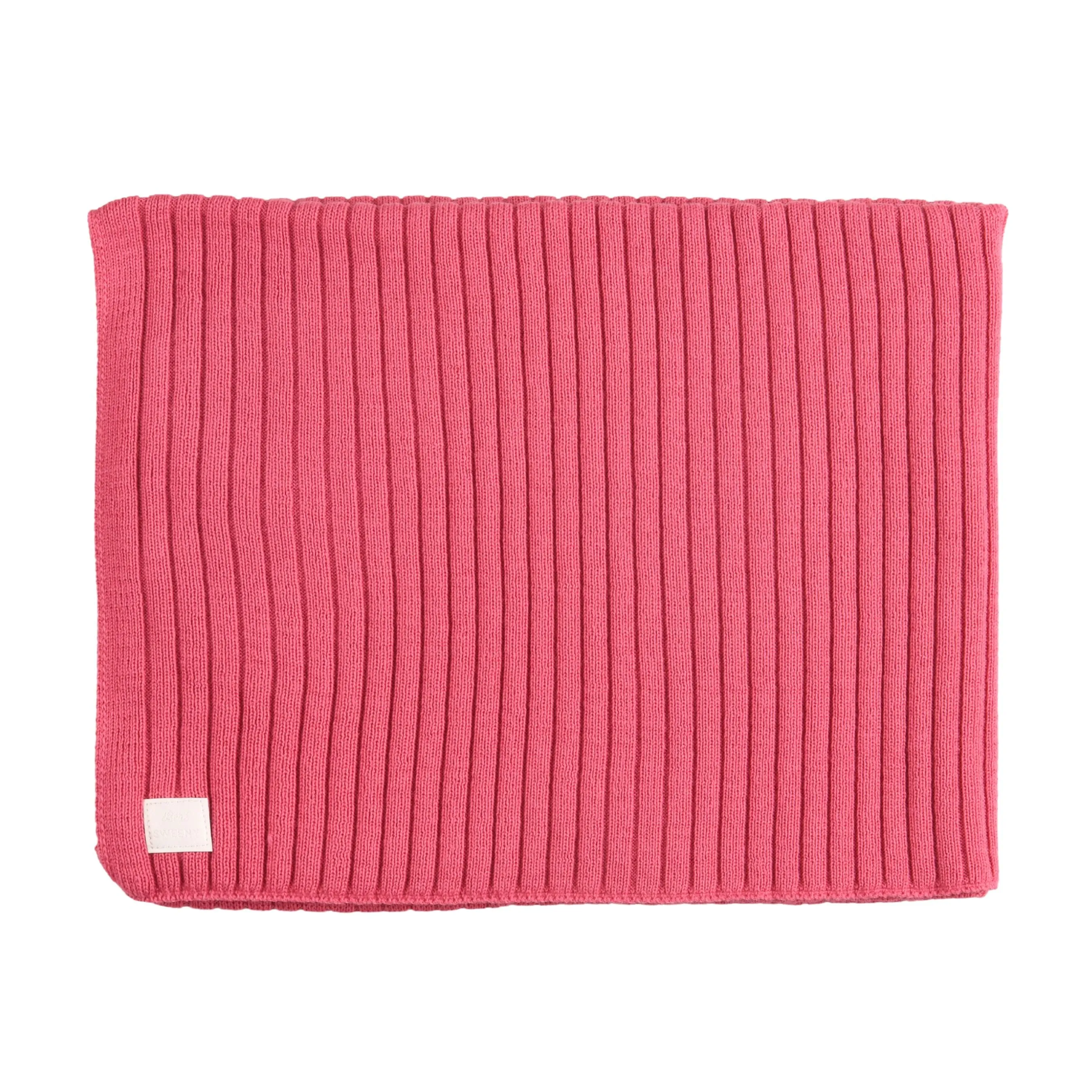 Girls Camellia Pink Knitted Blanket | Made in France (80cm)