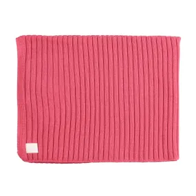 Girls Camellia Pink Knitted Blanket | Made in France (80cm)