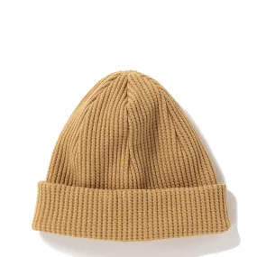 Jackman Waffle Knit Cap Yellow Ocher