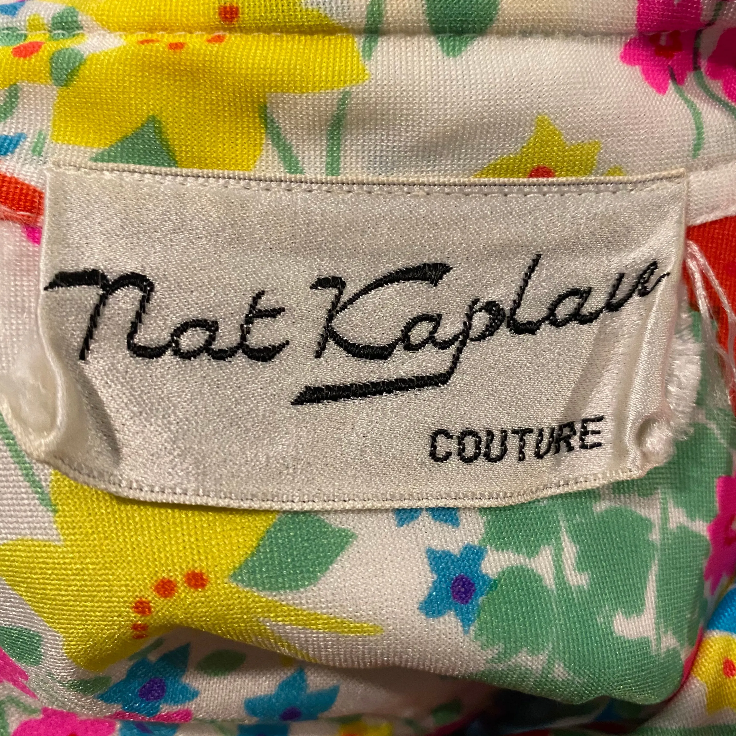 Late 60s/ Early 70s Nat Kaplan Couture Dress/ House Dress