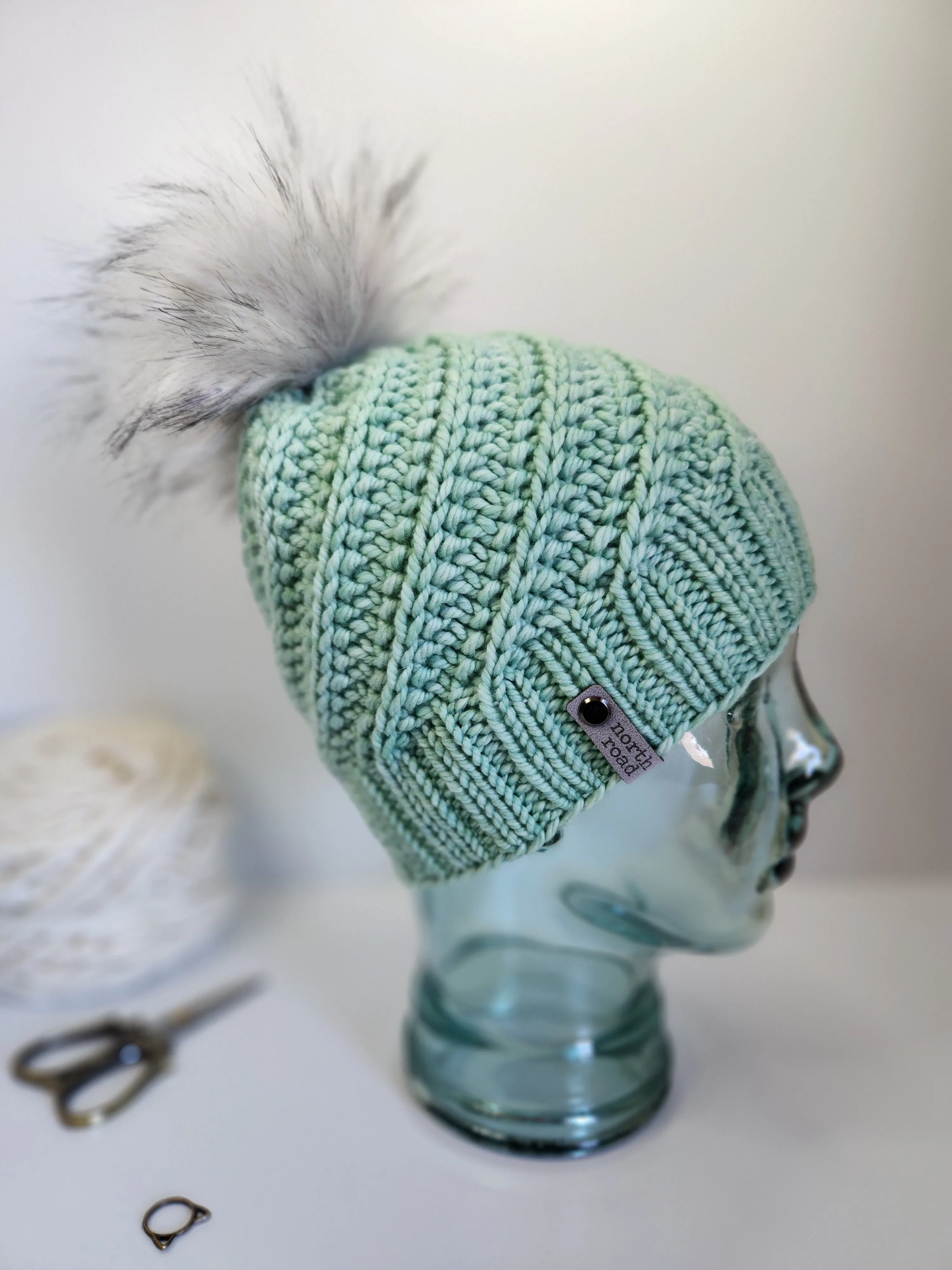 Merino Wool Pom Hat and Cowl Set