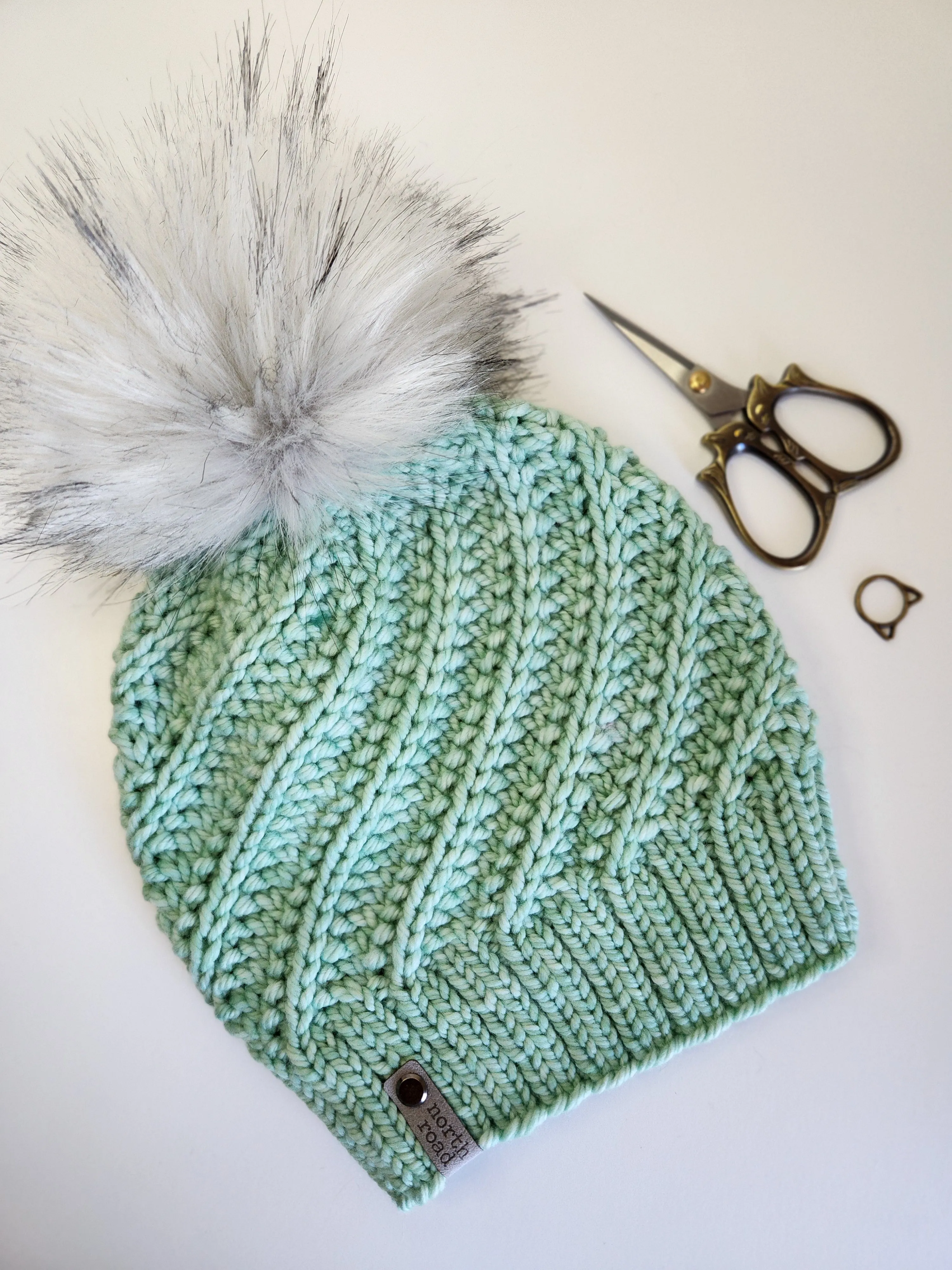 Merino Wool Pom Hat and Cowl Set