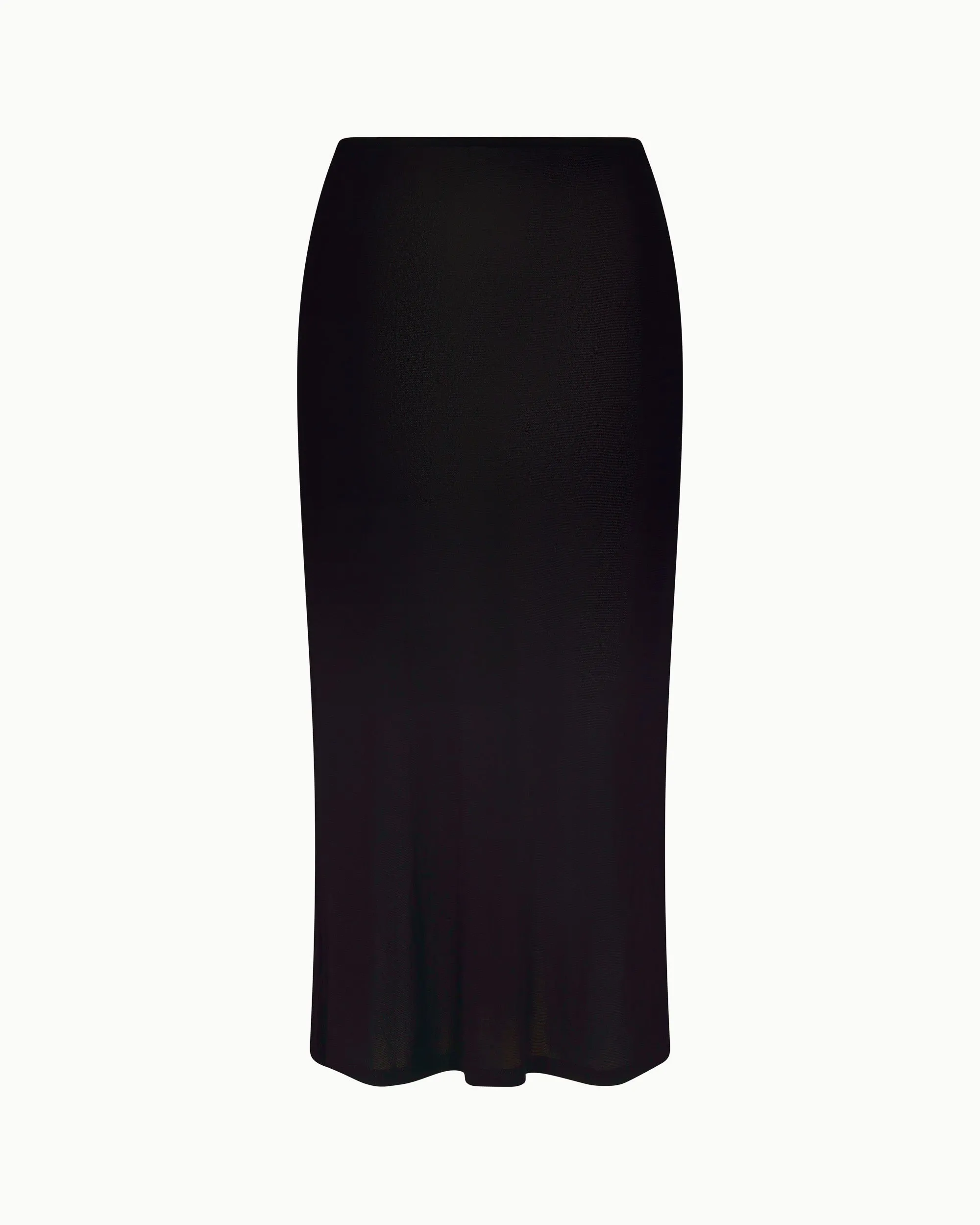 Mesh Midi Skirt | Black