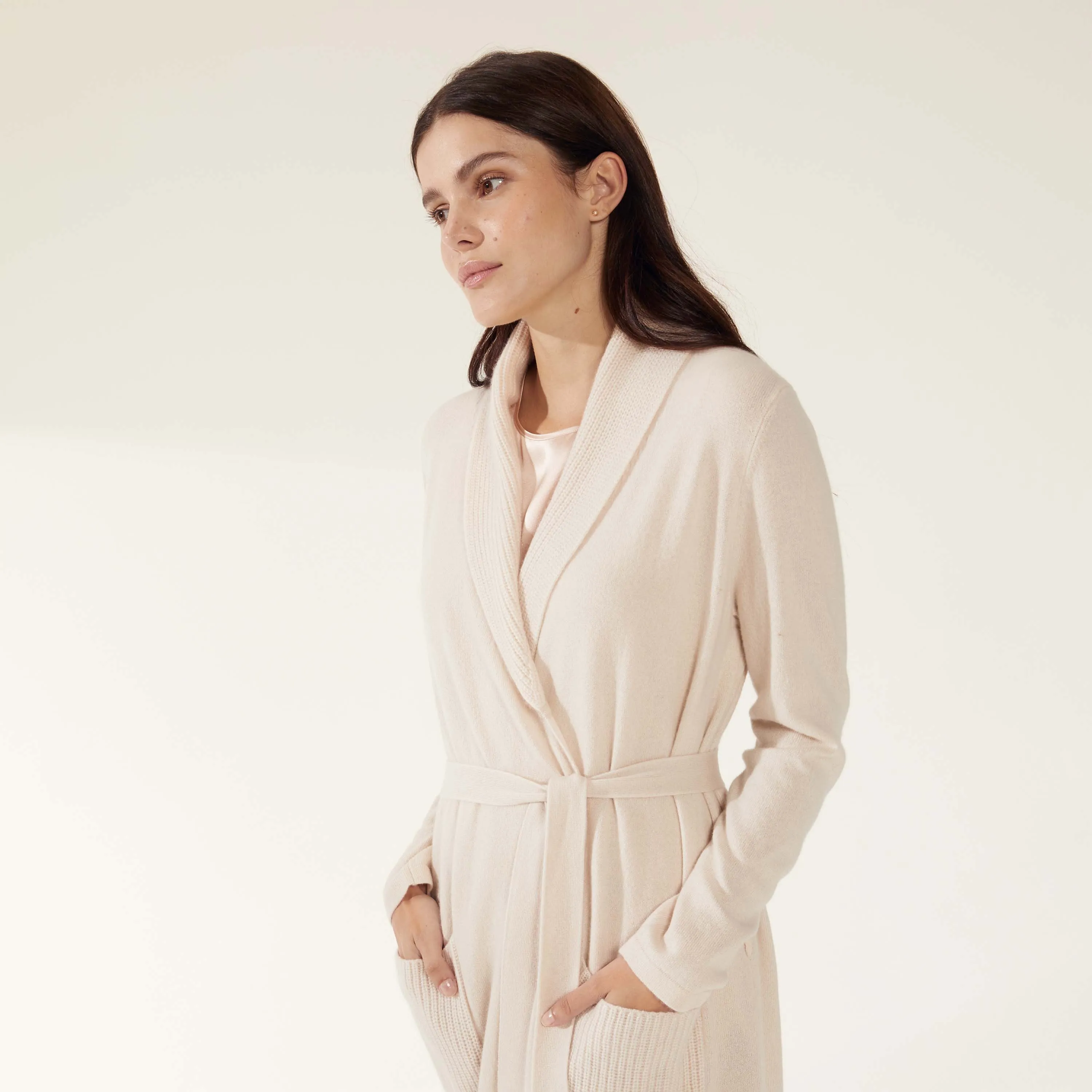 Misha Cashmere Duster Robe Cardigan