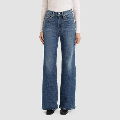 New - Levi's Women's Ultra-High Rise Ribcage Flare Jeans - A NY Moment 28
