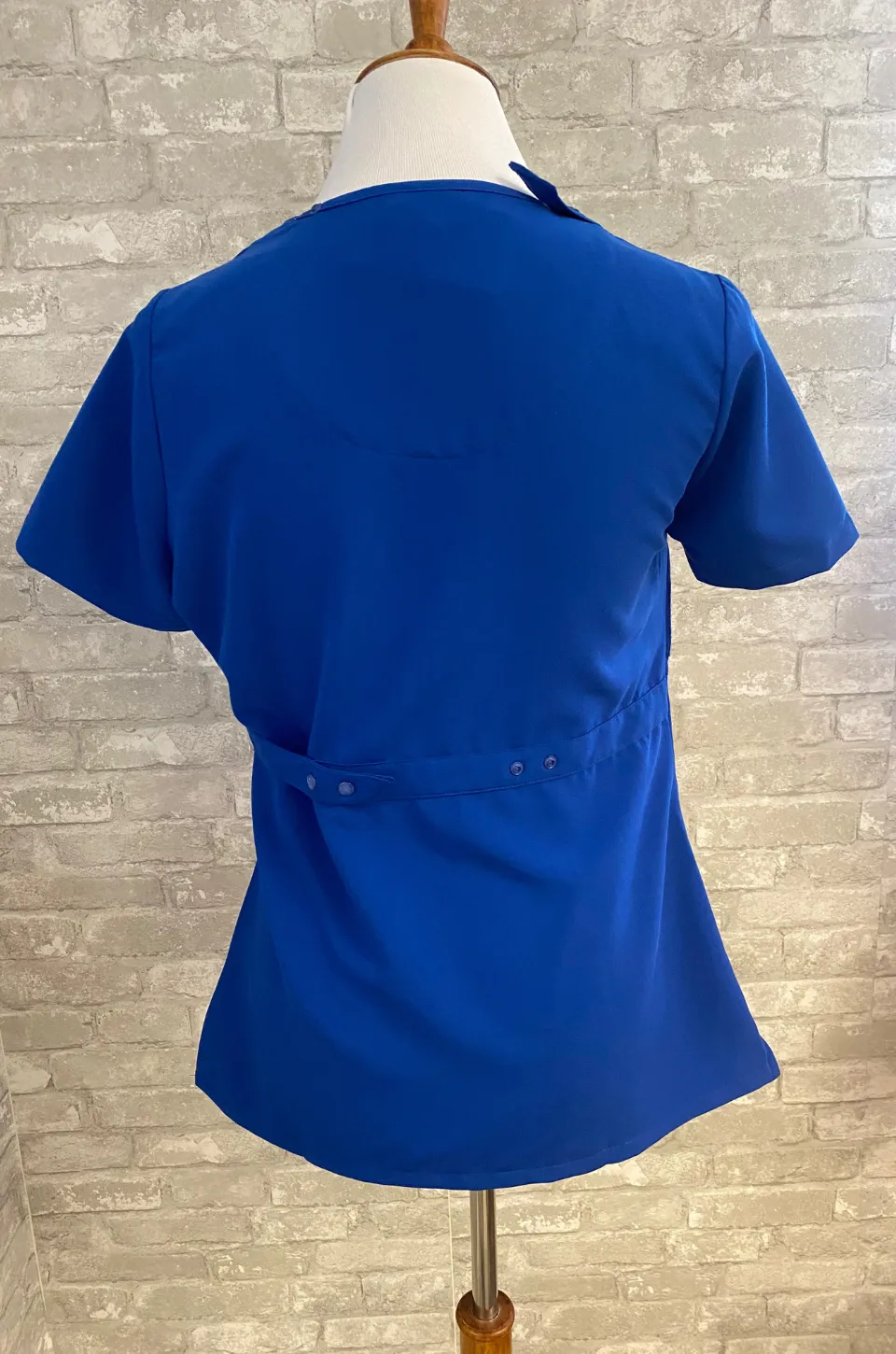 Nursing Scrubs Top For Breastfeeding - Royal Blue