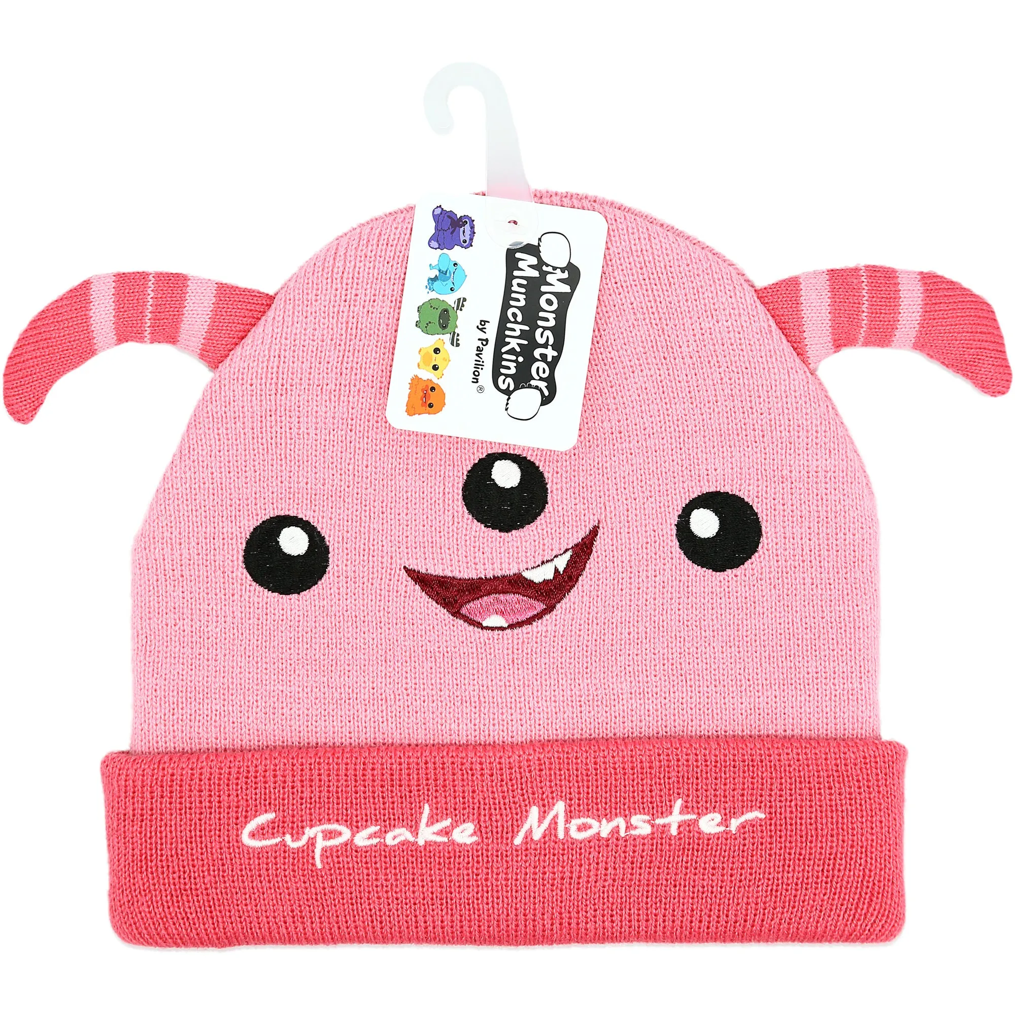 Pink Cupcake Monster One Size Fits All Baby Hat