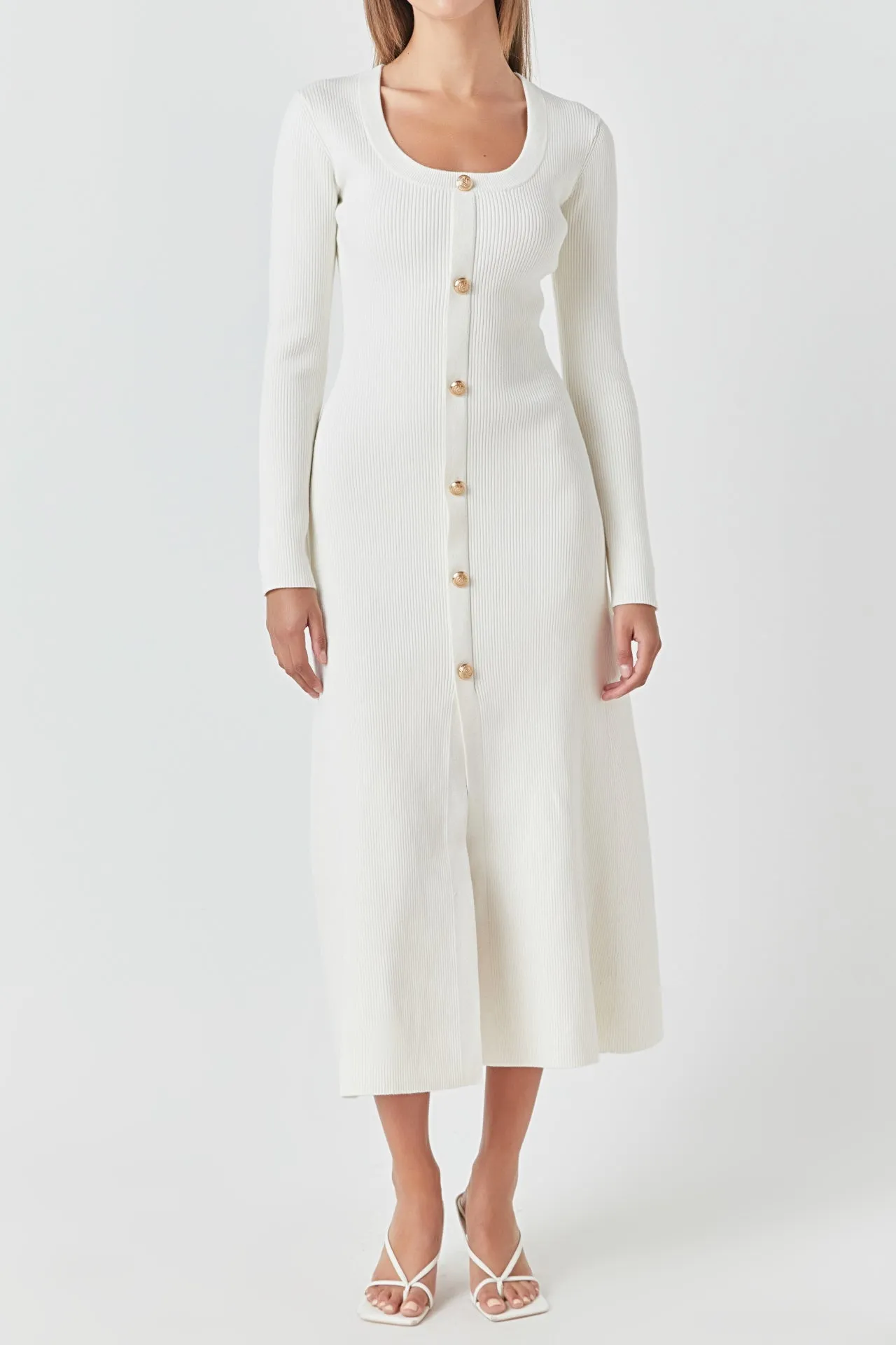 Premium Button-Down Maxi Dress