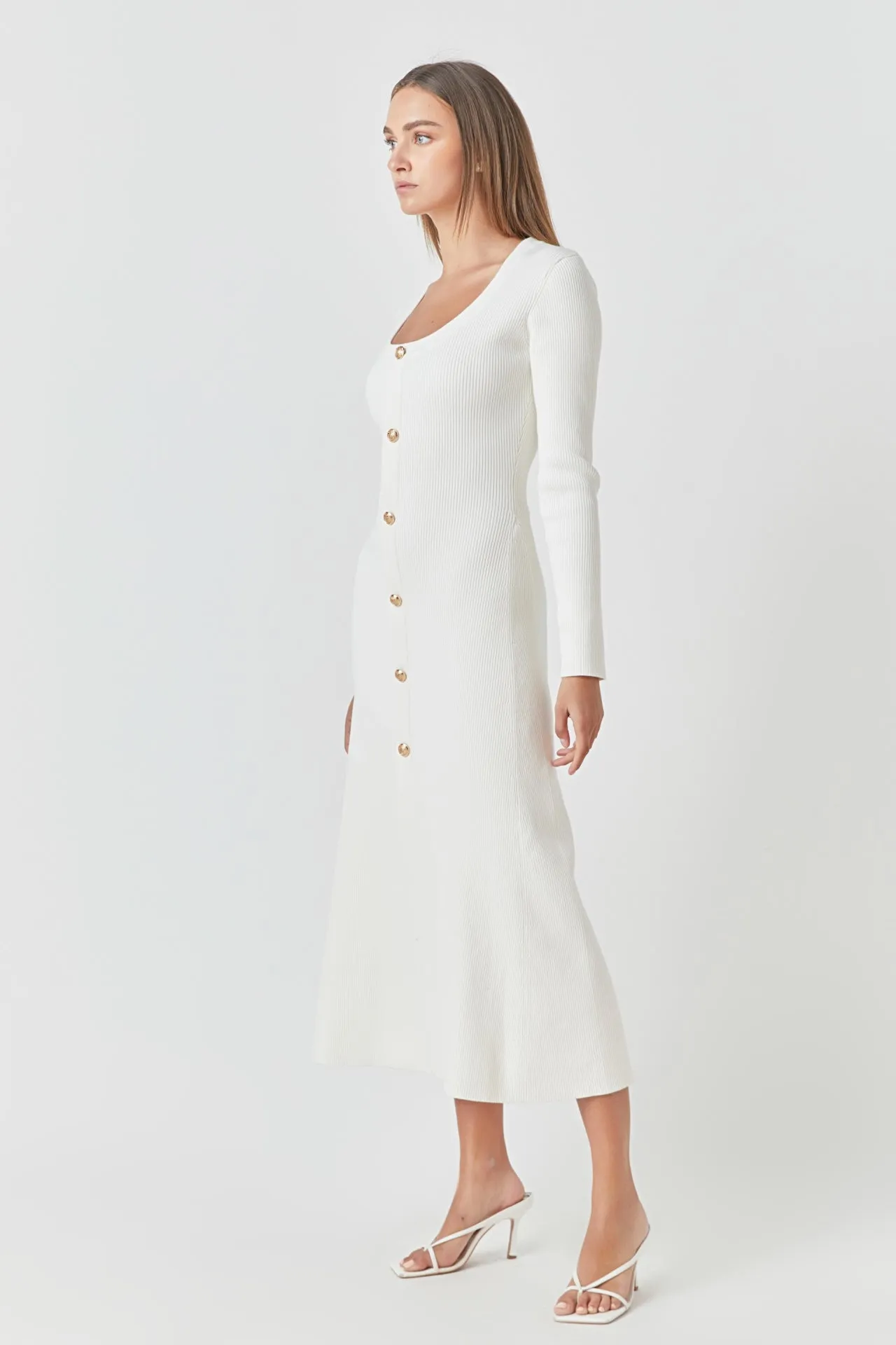 Premium Button-Down Maxi Dress