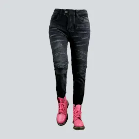 Protective biker jeans
 for women