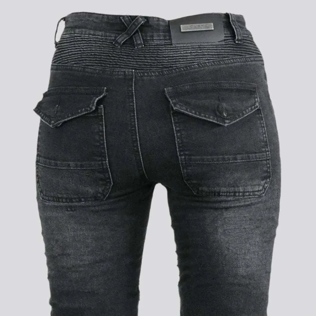 Protective biker jeans
 for women