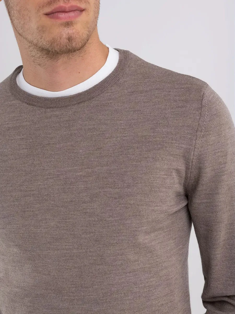 REPLAY PULLOVER AUS MERINO-SCHURWOLLE MIT RUNDHALSAUSSCHNITT UK3080