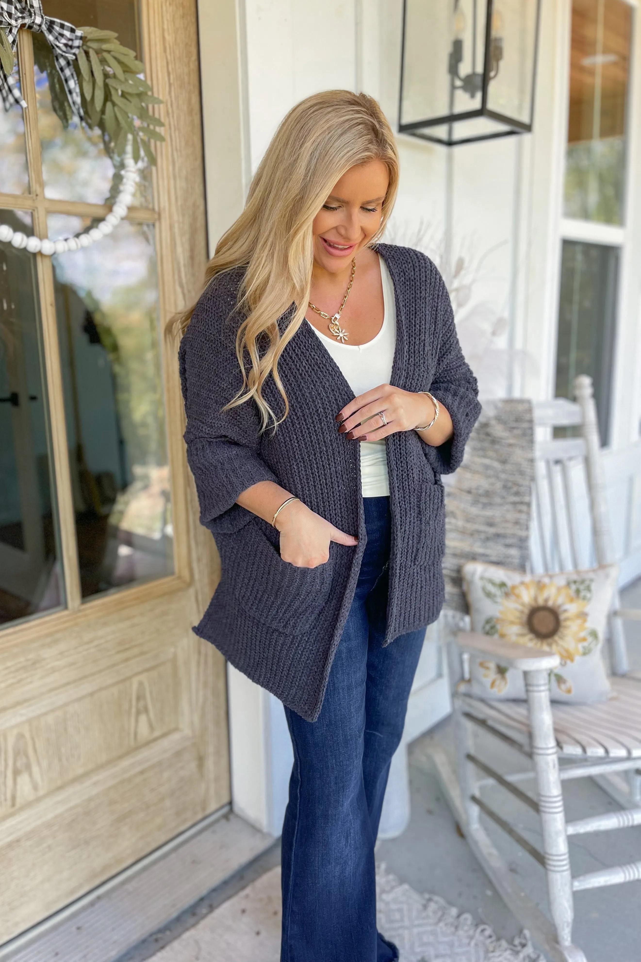 Ruth Long Sleeve Supe Soft Roomy Fit Cardigan
