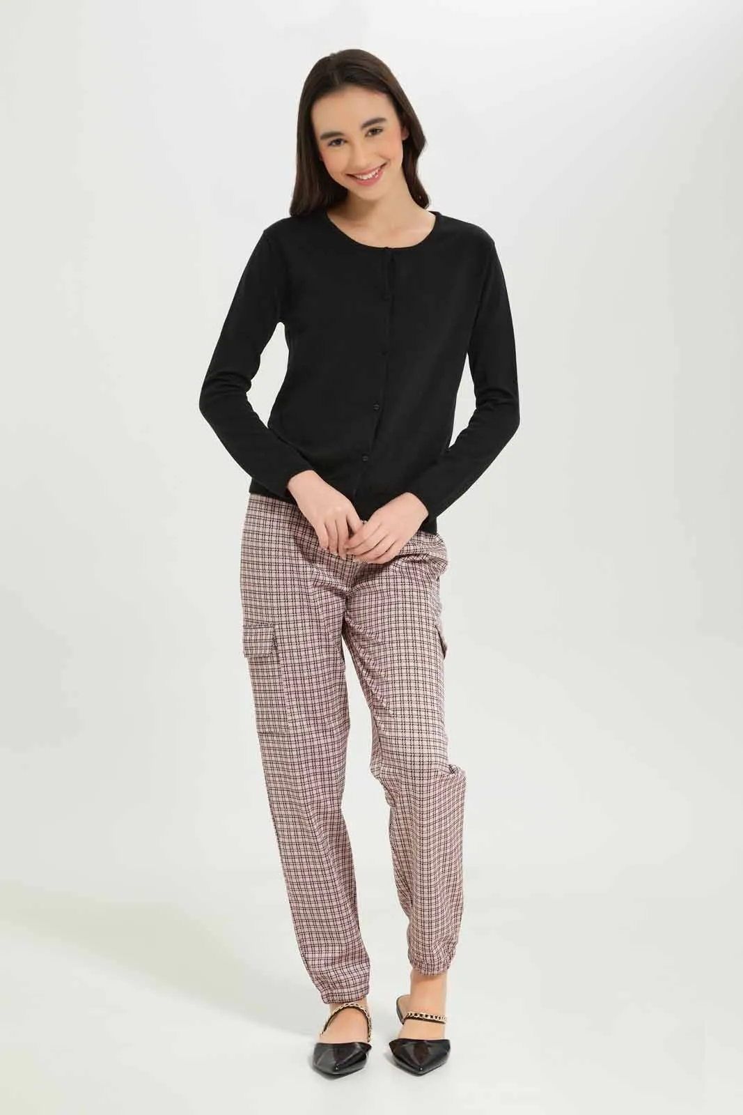 Senior Girls Black Cardigan