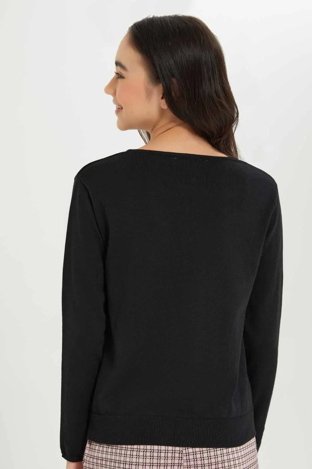 Senior Girls Black Cardigan