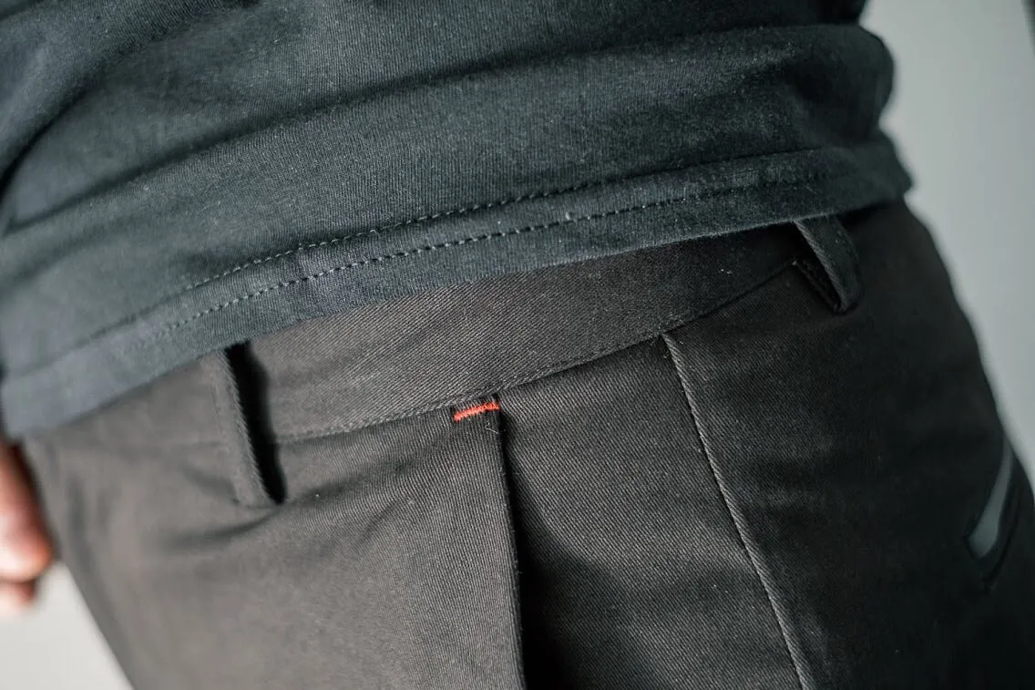 Strandvägen Men's Black Cycling Chino Shorts