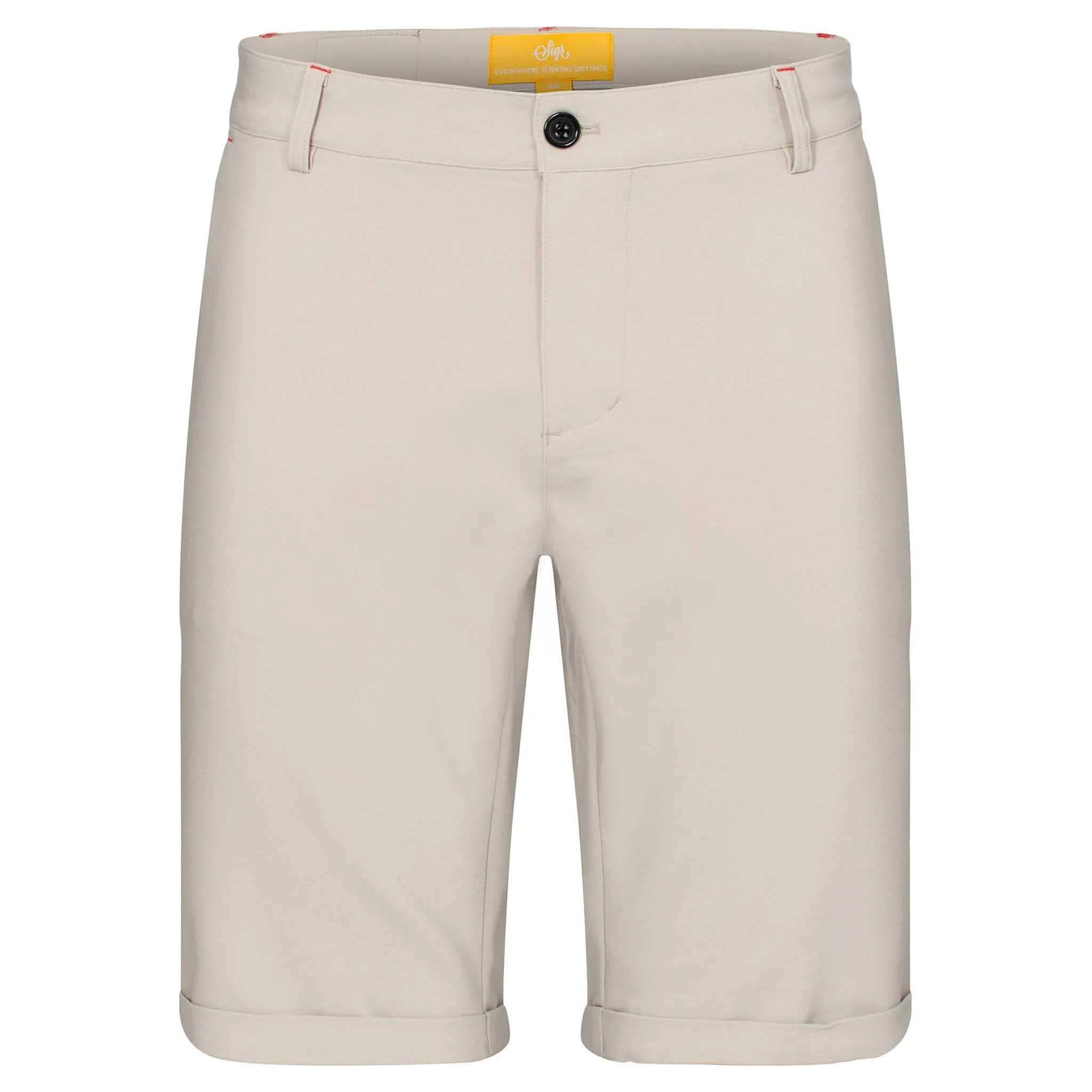 Strandvägen Men's Khaki Cycling Chino Shorts