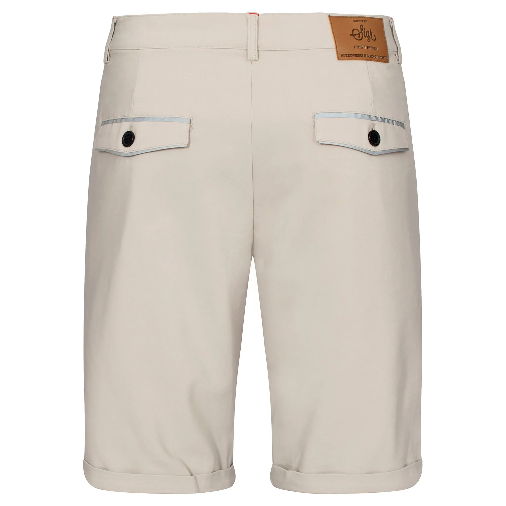 Strandvägen Men's Khaki Cycling Chino Shorts