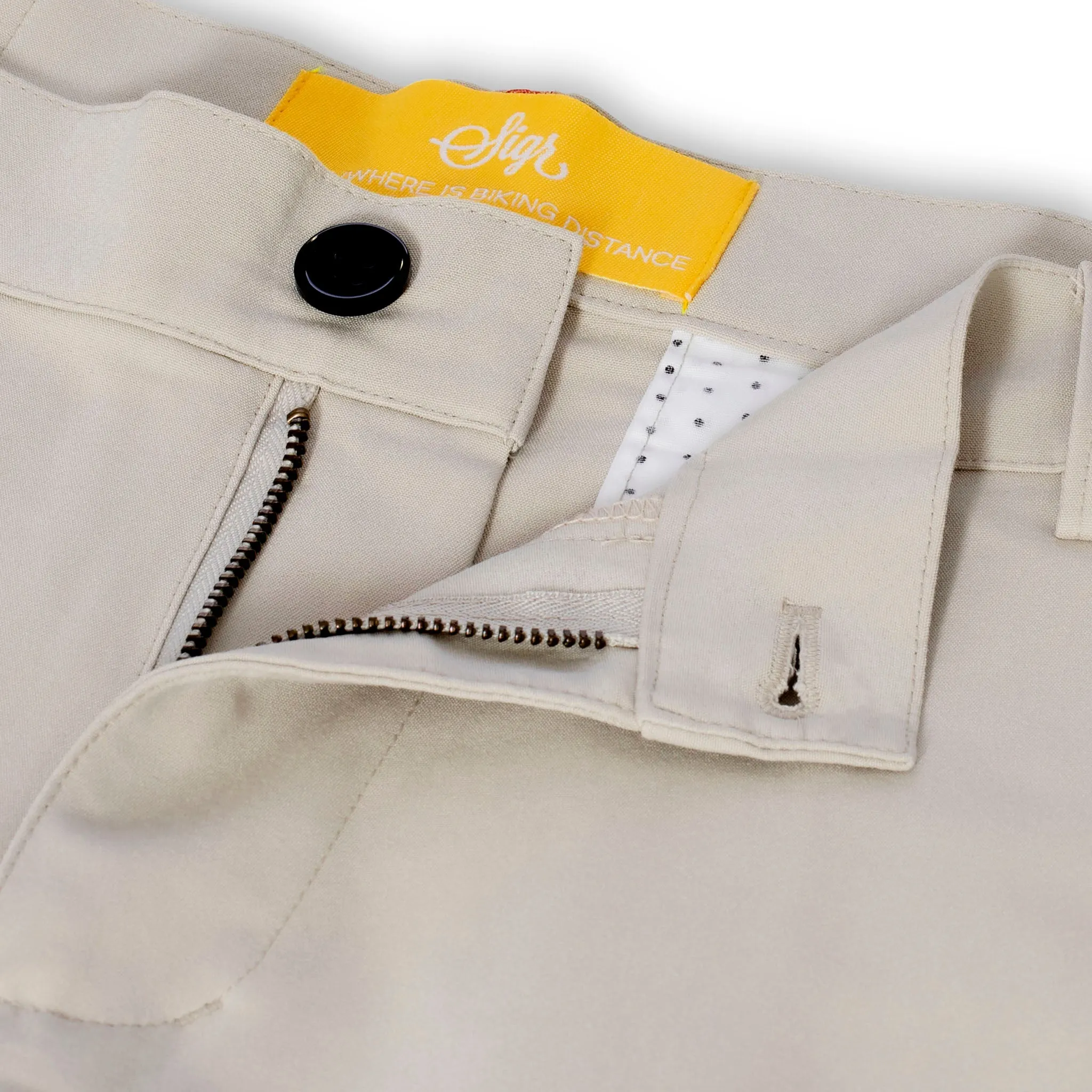Strandvägen Men's Khaki Cycling Chino Shorts