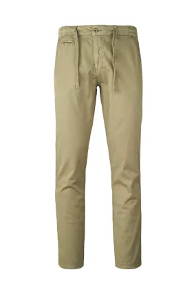 Stretch Cotton Drawstring Chino