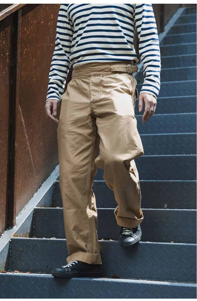 Vintage UK Army Military Trouser for Men - Khaki Olive
