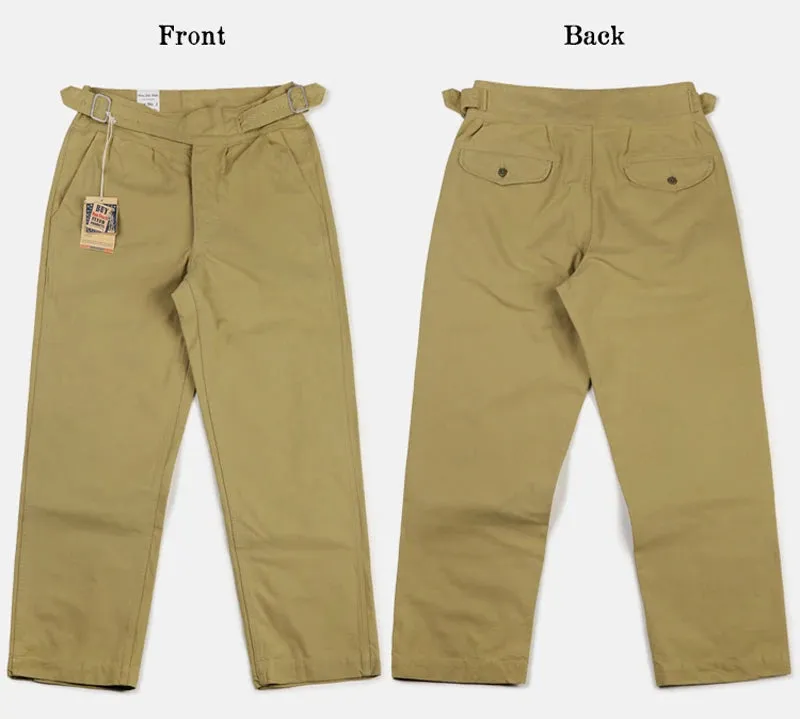 Vintage UK Army Military Trouser for Men - Khaki Olive