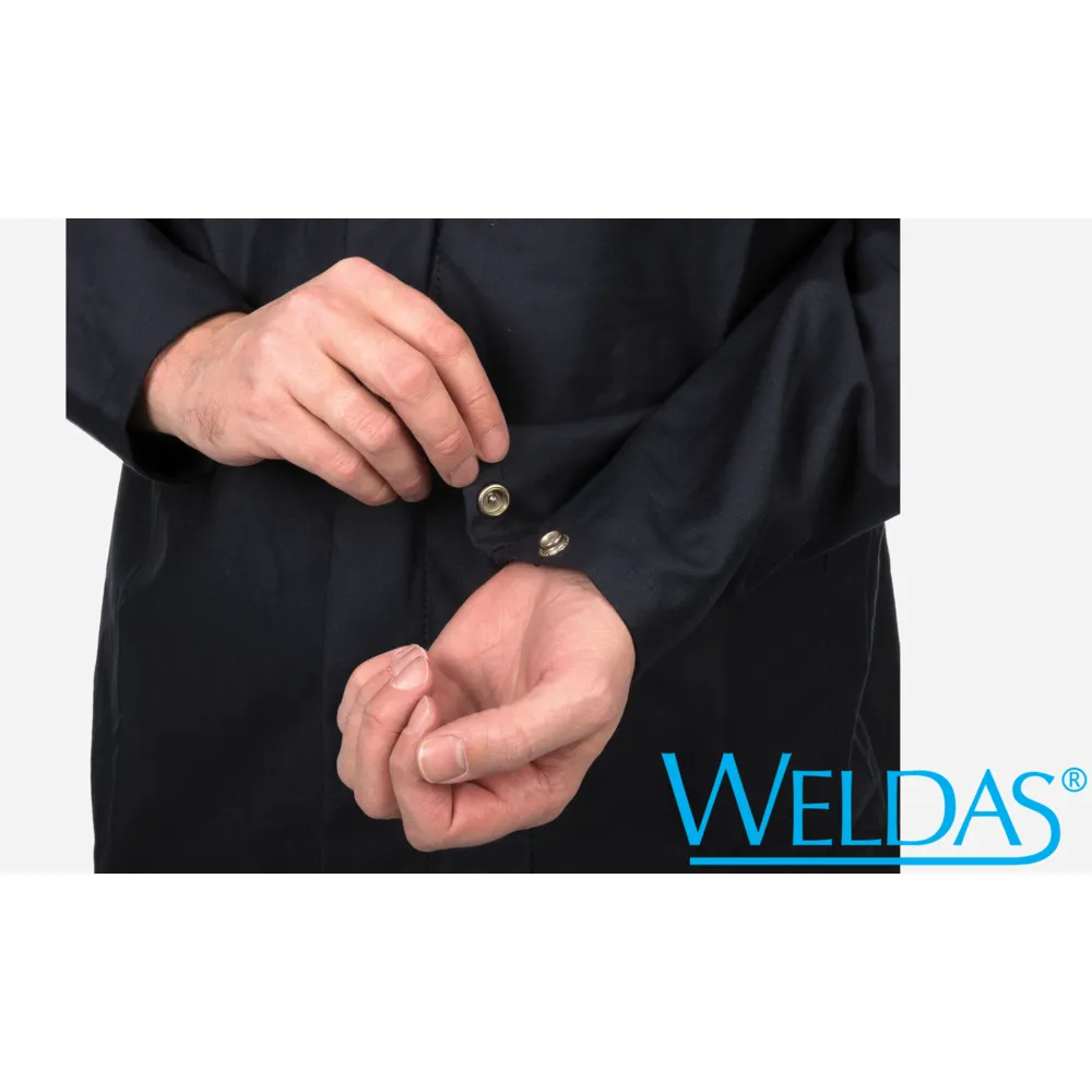 Weldas 33-8830XL COOL Welding Jacket 30" Cotton FR Navy XL
